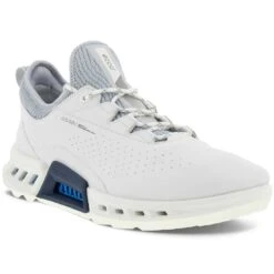 Ecco BIOM C4 Golf Shoes White/Grey 6 Ecco BIOM C4 Golf Shoes White/Grey -Ecco ecco biom c4 golf shoes white silver front itempicture