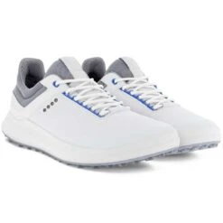 Ecco Golf Core Golf Shoes White/Silver -Ecco ecco golf core golf shoes white silver pair itempicture