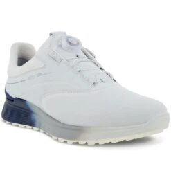 Ecco S-Three Boa Golf Shoes White/Blue Depths 7 Ecco S-Three Boa Golf Shoes White/Blue Depths -Ecco ecco s three boa golf shoes white blue depths front itempicture