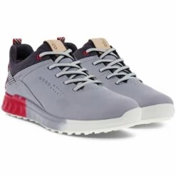 Ecco Women's S-Three Golf Shoes Silver Grey/Dahlia -Ecco ecco womens s three golf shoes silver grey dahlia pair itempicture